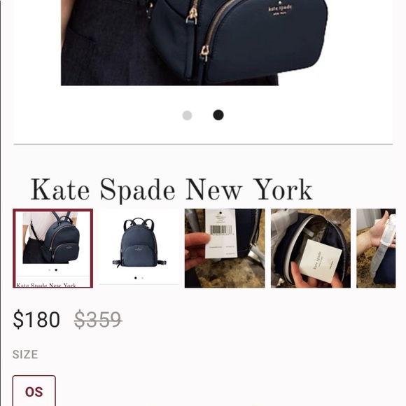 New Kate Spade back pack - Picture 5 of 5